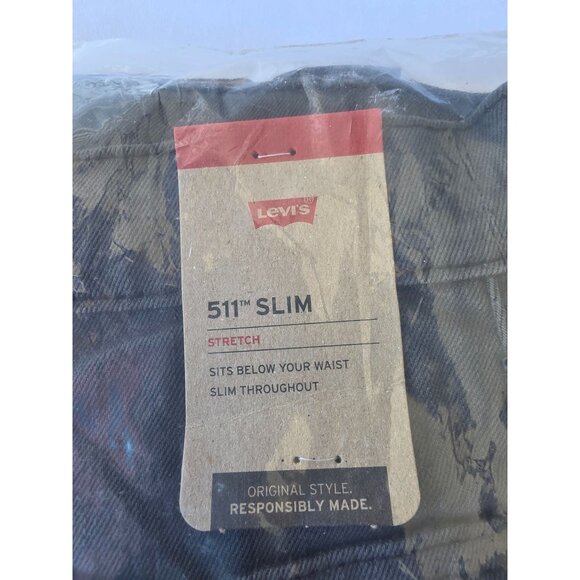 Levi's Mens 511 Slim Men's Jeans Grey/Black 3D : 34 30 - Picture 2 of 6